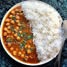 White Chole + Rice + Papad + Achar